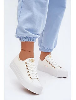 Dámské tenisky na platformě Lee Cooper LCW-26-31-4369 Bílé