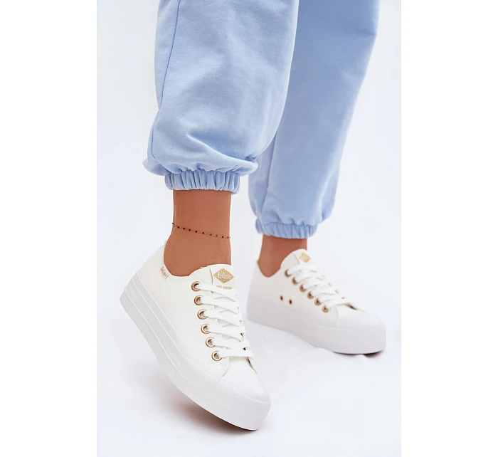 Dámské tenisky na platformě Lee Cooper LCW-26-31-4369 Bílé