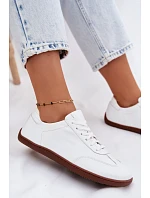 Kožené dámské tenisky Barefoot Zazoo N1243 Bílé