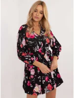 Sukienka DHJ SK  czarno czerwony model 20572067 - FPrice