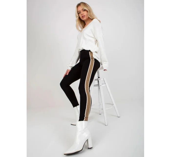 Dámské legíny VI LG model 20612381 Černá S béžovou - FPrice