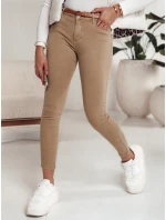 Dámské džínové kalhoty s páskem v béžové barvě model 21981126 - Dstreet Dámské džínové kalhoty s páskem v béžové barvě model 21981126 - Dstreet