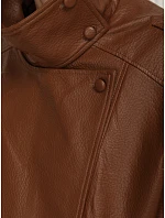 Kurtka damska skórzana ze stójką model 22394641 - FashionStreet Kurtka damska skórzana ze stójką model 22394641 - FashionStreet