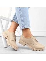 M.Daszynski W SAN33C béžové polobotky M.Daszynski W SAN33C béžové polobotky