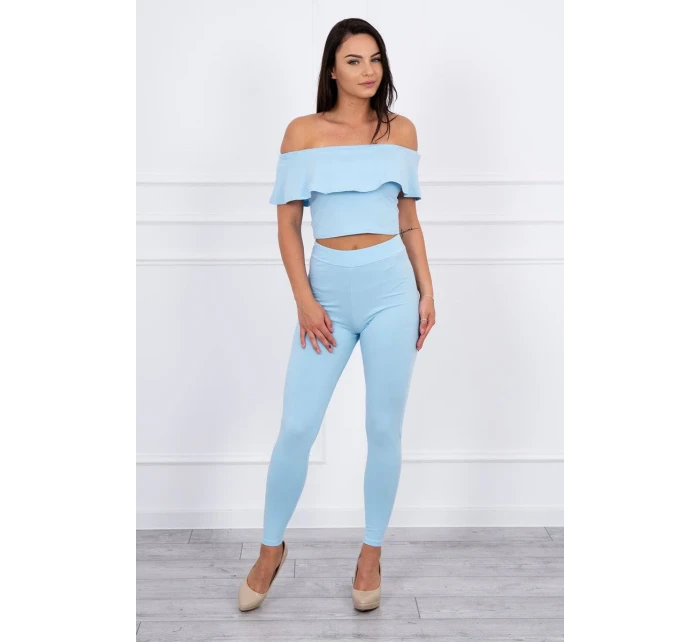 Modrá sada volánků