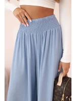 Dámské kalhoty z viskózy s elastickým pasem z model 21896578 - K-Fashion