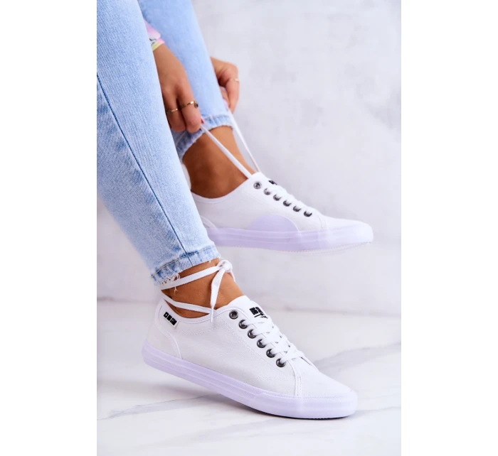 Dámské Tenisky BIG STAR model 21546330 Bíle - Big Star Shoes Dámské Tenisky BIG STAR model 21546330 Bíle - Big Star Shoes