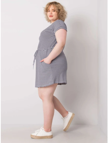 Šaty RV SK 6632.25 bílé a tmavě modré