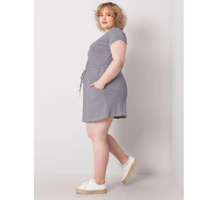 Šaty RV SK 6632.25 bílé a tmavě modré