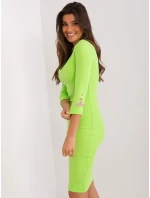Sukienka RV SK model 20080867 limonkowy - FPrice Sukienka RV SK model 20080867 limonkowy - FPrice
