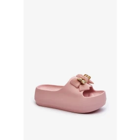 Dámské pěnové pantofle s mašlí, Pink Salessa Dámské pěnové pantofle s mašlí, Pink Salessa