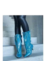 Boty na podpatku model 204742 Solea Boty na podpatku model 204742 Solea