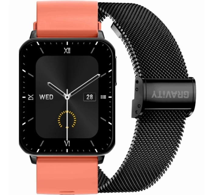 Chytré hodinky Gravity Red Black 2 Stripes GT17-10 Chytré hodinky Gravity Red Black 2 Stripes GT17-10