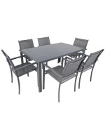 ZAHRADNÍ STŮL 150x90x73 cm tmavě šedý