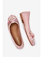 Dámské Kožené Baleríny Maciejka 01358-51 Růžové