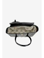 Malá kabelka kufřík s reliéfním vzorem NOBO BAG5800-M20 Černá