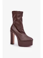 Boty na podpatku model 204696 Step in style Boty na podpatku model 204696 Step in style