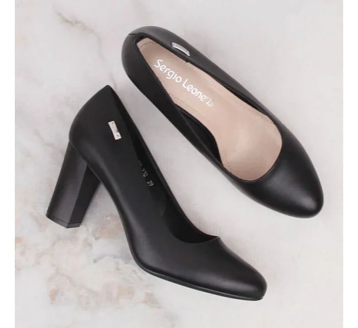 Sergio Leone W SK193A černé lodičky Sergio Leone W SK193A černé lodičky