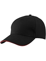 Daiber MB 6526 5 panelová sandwich kšiltovka 03.6526 black/red Daiber MB 6526 5 panelová sandwich kšiltovka 03.6526 black/red