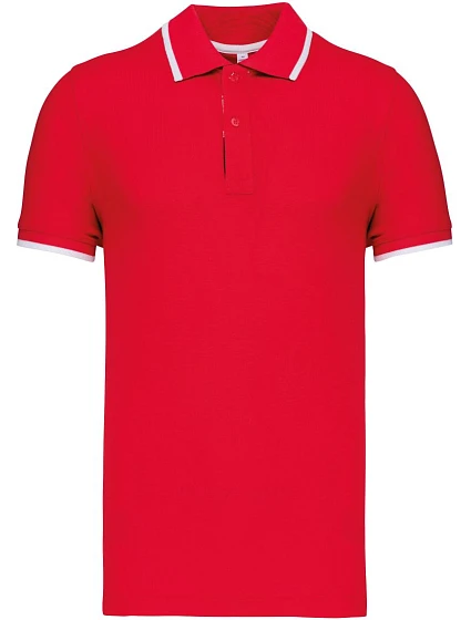 Kariban K 245 Pánské kontrastní piqué polo 20.K245 red/white/navy Kariban K 245 Pánské kontrastní piqué polo 20.K245 red/white/navy