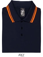 SOL'S Pasadena Men Pánské piqué polo 25.0577 french navy/neon orange SOL'S Pasadena Men Pánské piqué polo 25.0577 french navy/neon orange