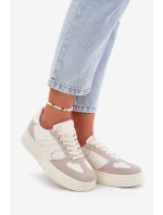 Dámské Tenisky Na Platformě Béžové model 21688256 - Boto Dámské Tenisky Na Platformě Béžové model 21688256 - Boto