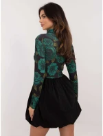 Šaty DHJ SK model 20590129 černé a zelené - FPrice