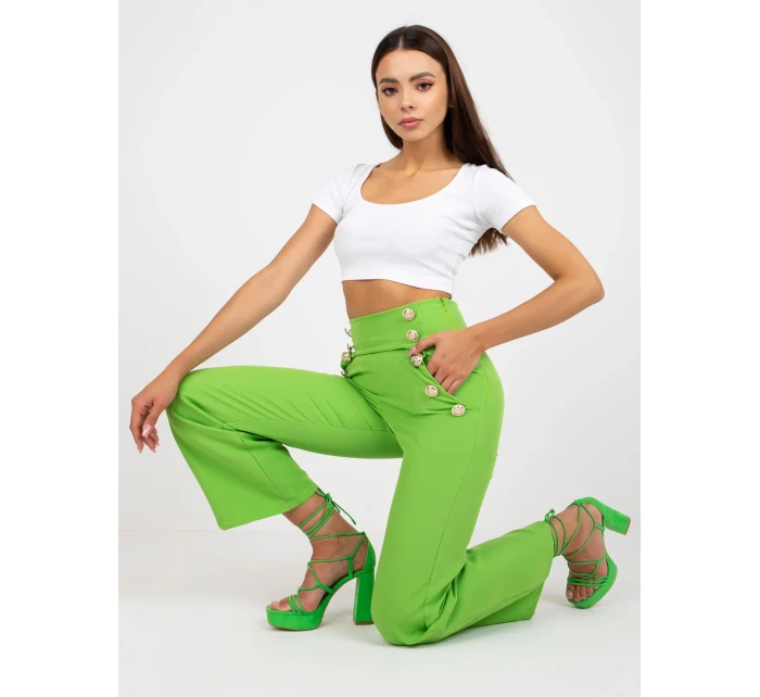 DHJ kalhoty SP 16008.01X světle zelená