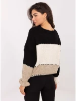 Jumper MI SW 0903.87 černo-béžový