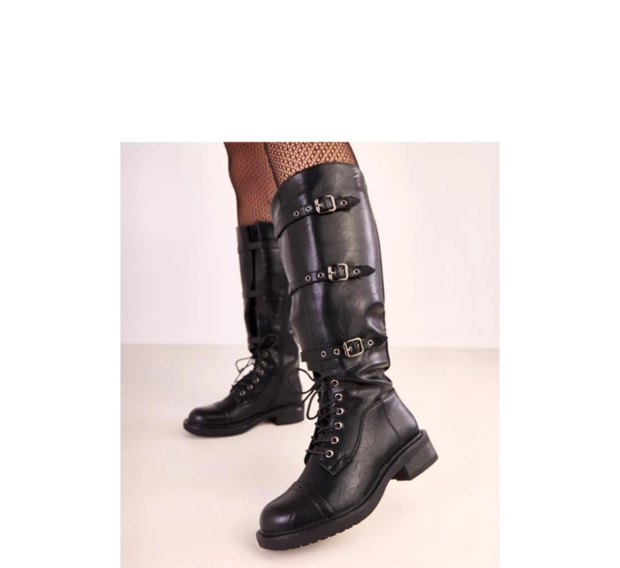 Dámské kozačky E8663 Černá - Yolera Dámské kozačky E8663 Černá - Yolera