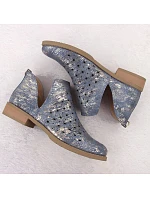 Dámské boty W SA62-102 SAN12D modré - M.Daszynski Dámské boty W SA62-102 SAN12D modré - M.Daszynski