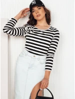 Dámská pruhovaná halenka černá Dstreet model 21975619 - FashionStreet