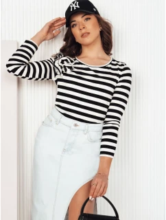 Dámská pruhovaná halenka černá Dstreet model 21975619 - FashionStreet