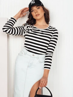 Dámská pruhovaná halenka černá Dstreet model 21975619 - FashionStreet