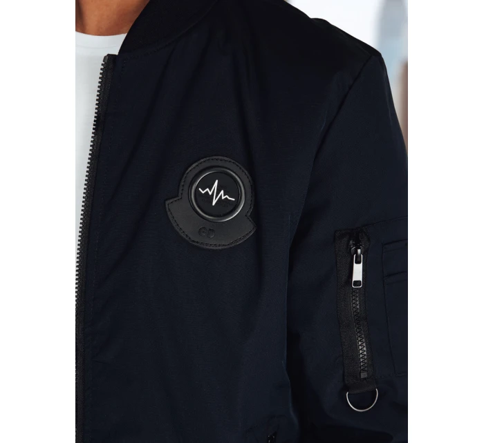 Pánská přechodná bunda bomber modrá Dstreet TX5019