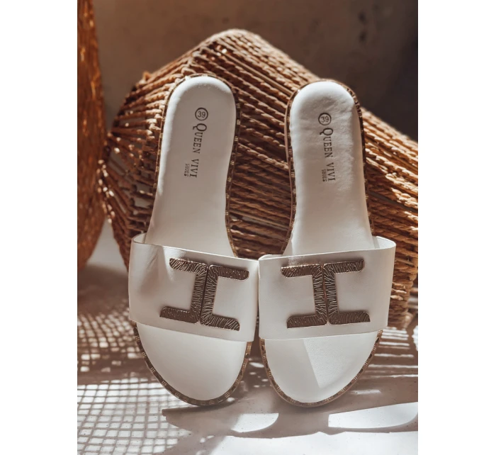 Dámské žabky GOLDISH white FashionStreet ZY0940