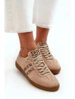 Zazoo Dámské semišové nízké tenisky béžové Zazoo Dámské semišové nízké tenisky béžové