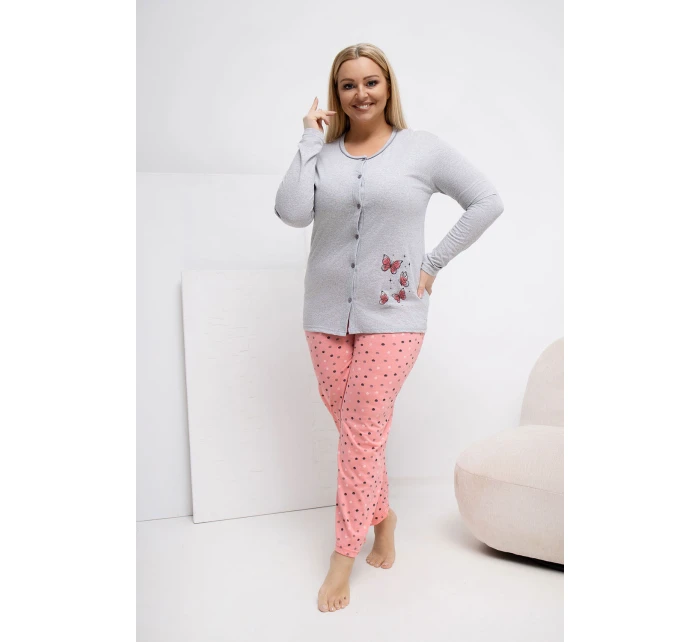 Pohodlná pyžama pro plnoštíhlé model 223305 Forever Pink