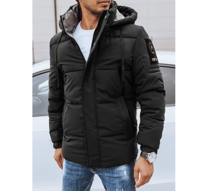 Pánská zimní prošívaná bunda černá FashionStreet TX4463