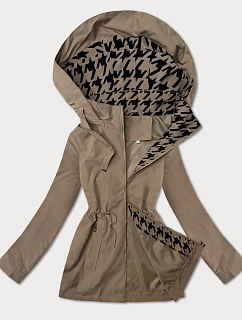 Tenká bunda s ozdobnou podšívkou J Style béžová (16M9252-62)