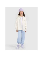 Dívčí volný fleece s kapucí 4F 4FJRAW25TFLEF444-11S