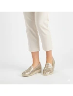Dámská zlatá prolamovaná obuv Jezzi RMR1628