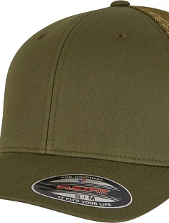 Flexfit 6511 6 panelová Trucker kšiltovka "Mesh" 55.6511 moss green