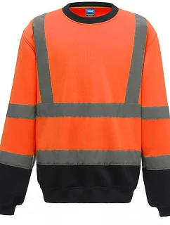 Yoko HVJ 510 Hi-Vis mikina 79.J510 hi vis orange/navy