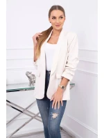 Sako s klopami elegantní světle béžové Sako s klopami elegantní světle béžové