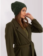 Czapka AT CZ model 18985159 ciemny zielony - FPrice