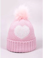 Dívčí zimní čepice model 17957076 Pink - Yoclub