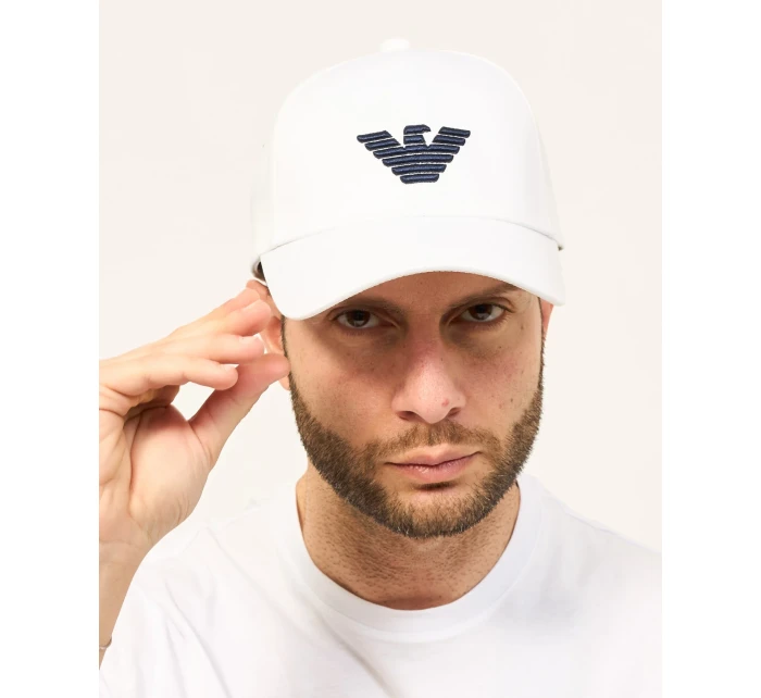 Unisex kšiltovka bílá model 20256274 - Emporio Armani Unisex kšiltovka bílá model 20256274 - Emporio Armani