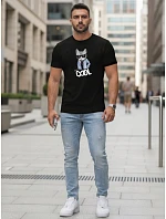 Tshirt męski z nadrukiem Stay COOL czarny model 22158975 - FashionStreet