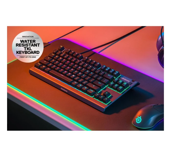 SteelSeries Apex 3 Bezklávesová herní klávesnice RGB LED světlo Americké drátové spínače Whisper-Quiet SteelSeries Apex 3 Bezklávesová herní klávesnice RGB LED světlo Americké drátové spínače Whisper-Quiet